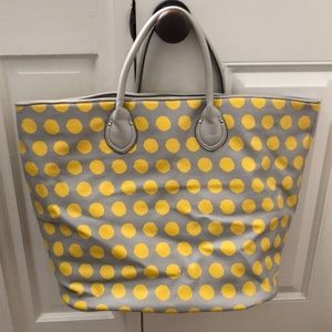 Adorable Yellow Polka Dot Tote